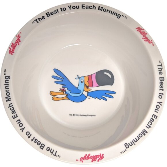 Kellogs Cereal Bowls Plastic Tony The Tiger Toucan Sam Corny Snap 1995 Vtg - Picture 10 of 16